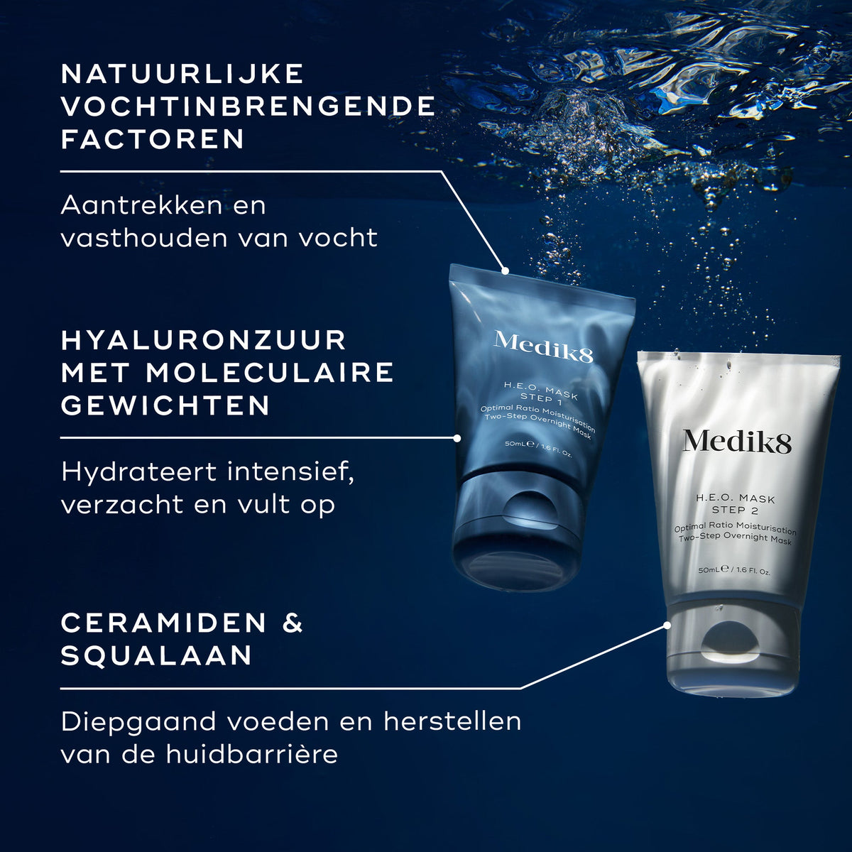 Medik8 H.E.O. Mask 2x 50ml ingredienti principali