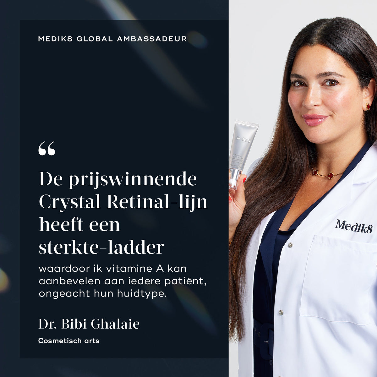 Medik8 Crystal Retinal 6 30ml dermatoloog advies Dr. Bibi Ghalaie