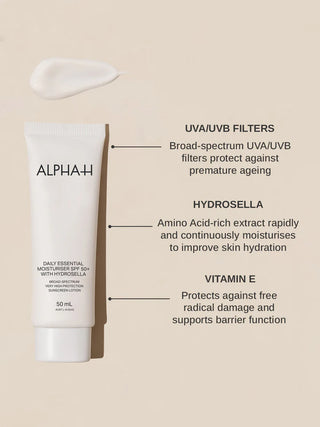 Daily Essential Moisturiser SPF50 - 50ml | Alpha-H