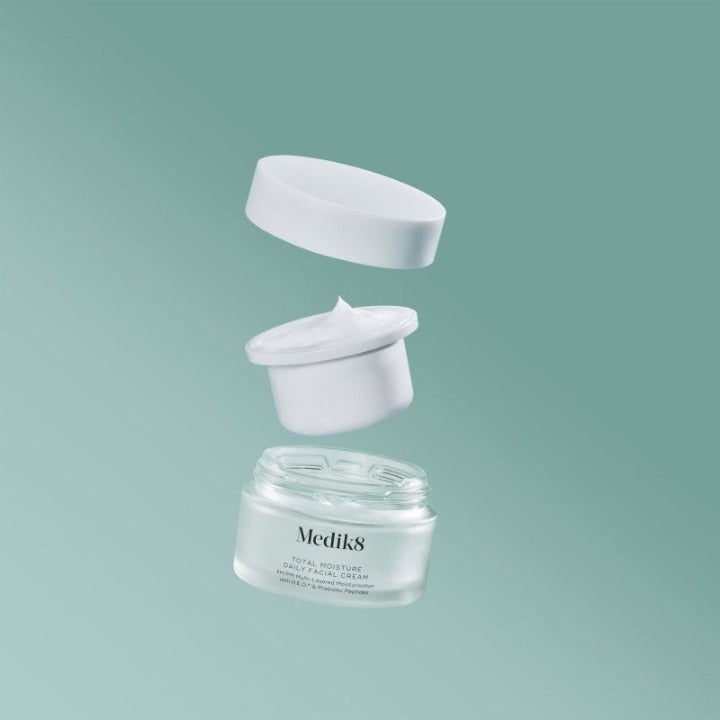 Medik8 Total Moisture Daily Facial Cream - Refill 50ml vasetto con ricarica