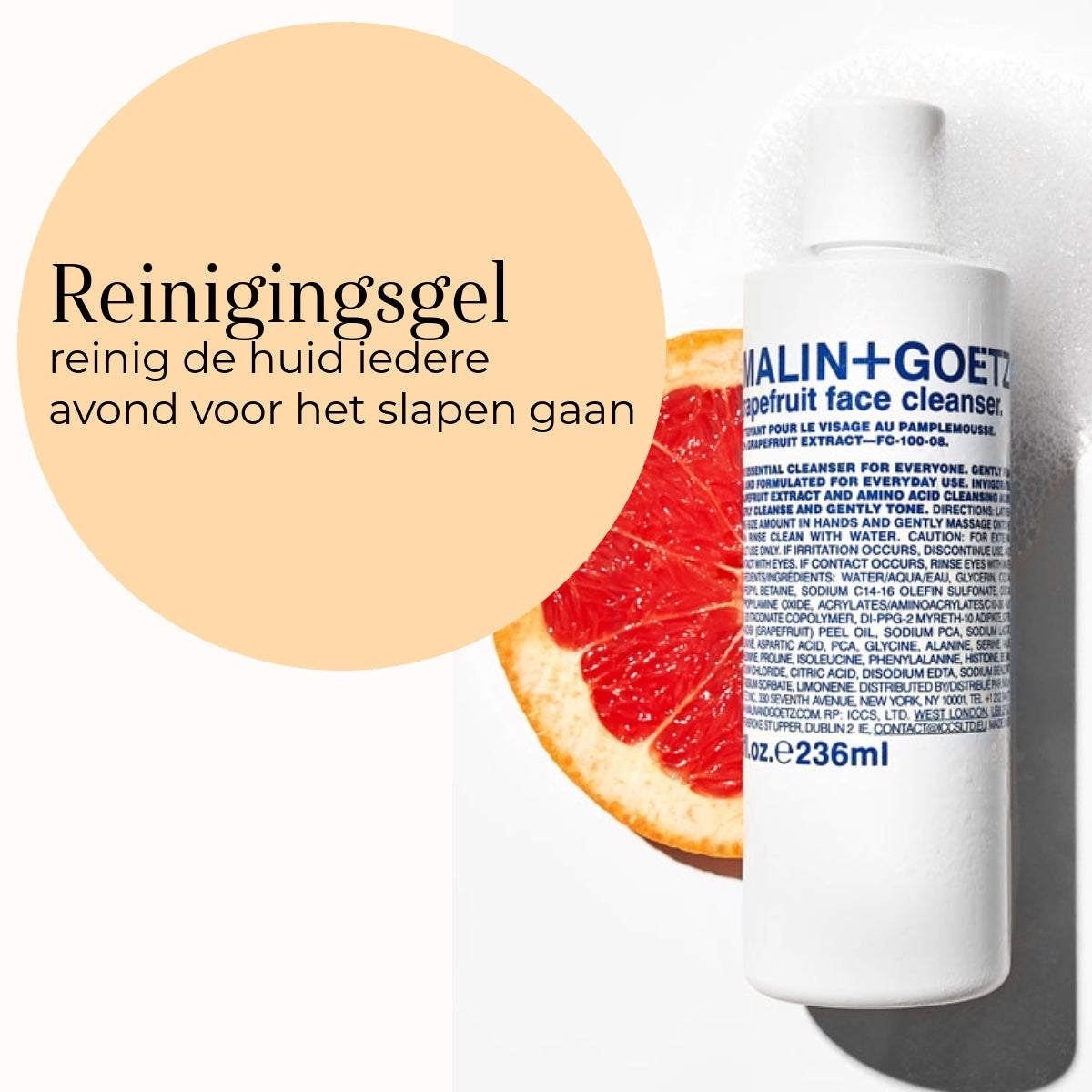Grapefruit Face Cleanser 236ml utilizzo