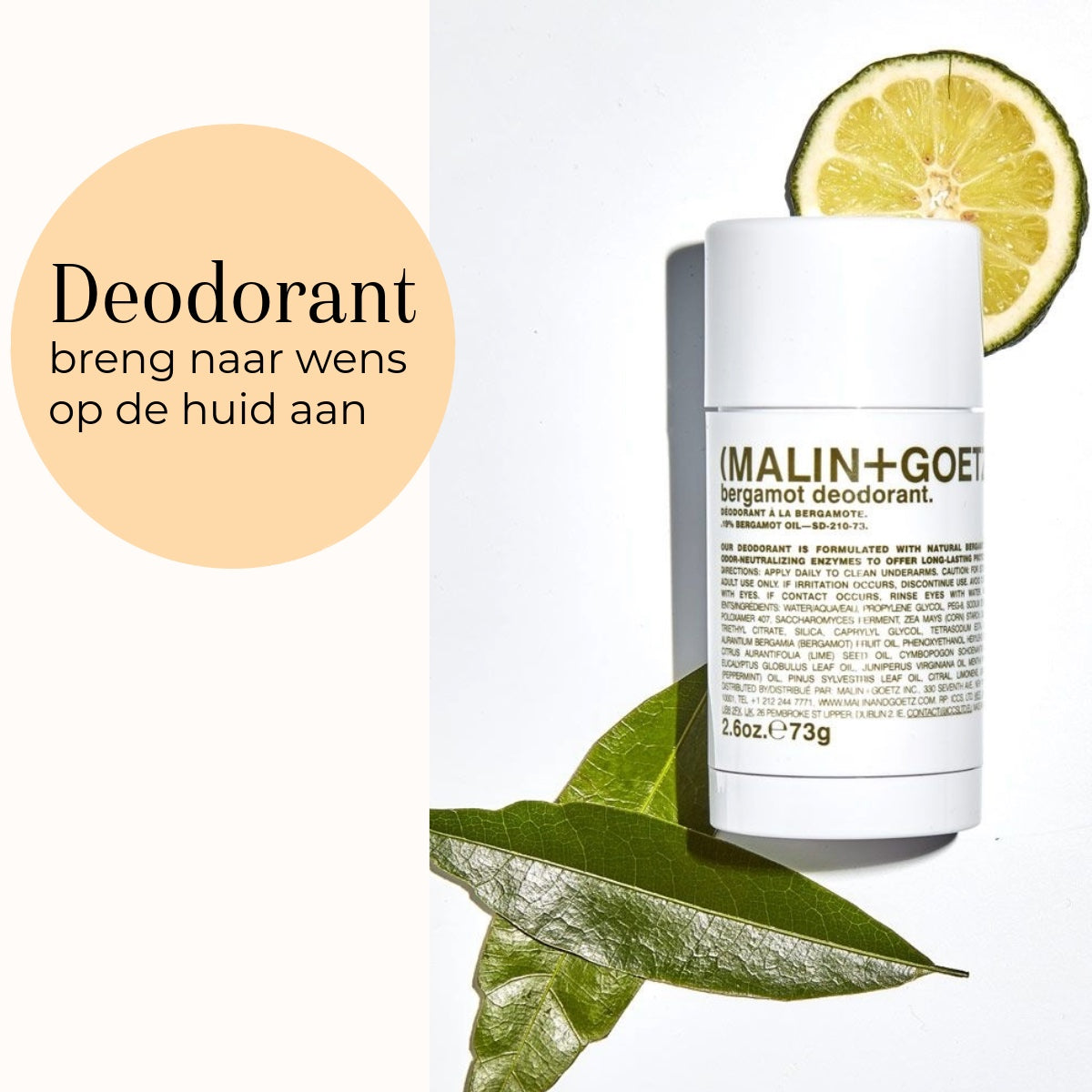 Bergamot Deodorant 73gr utilizzo