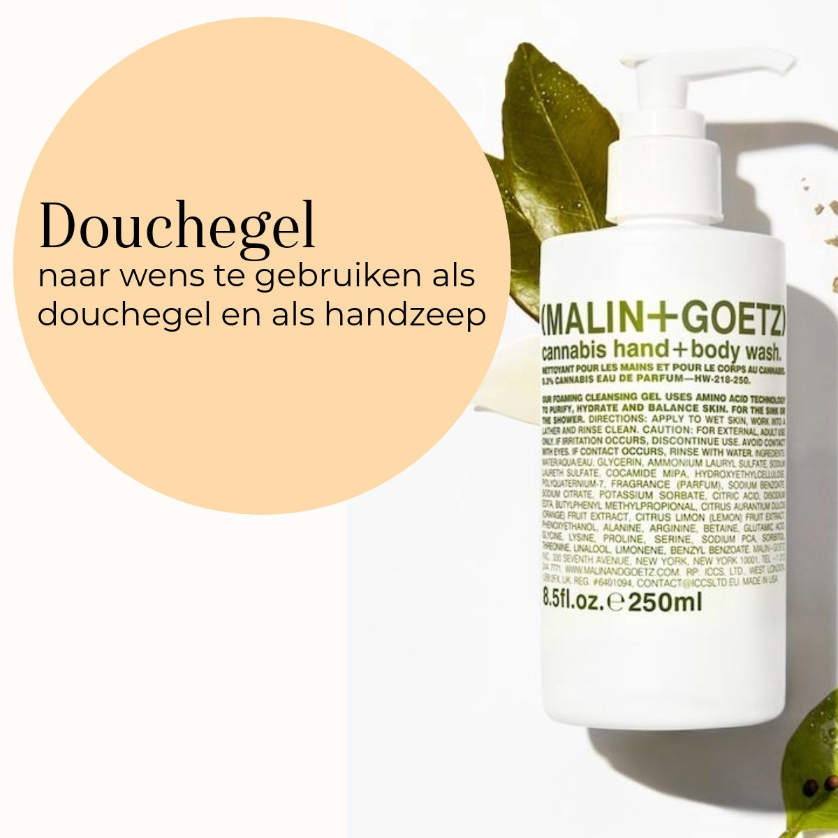 Cannabis Hand+Body Wash utilizzo