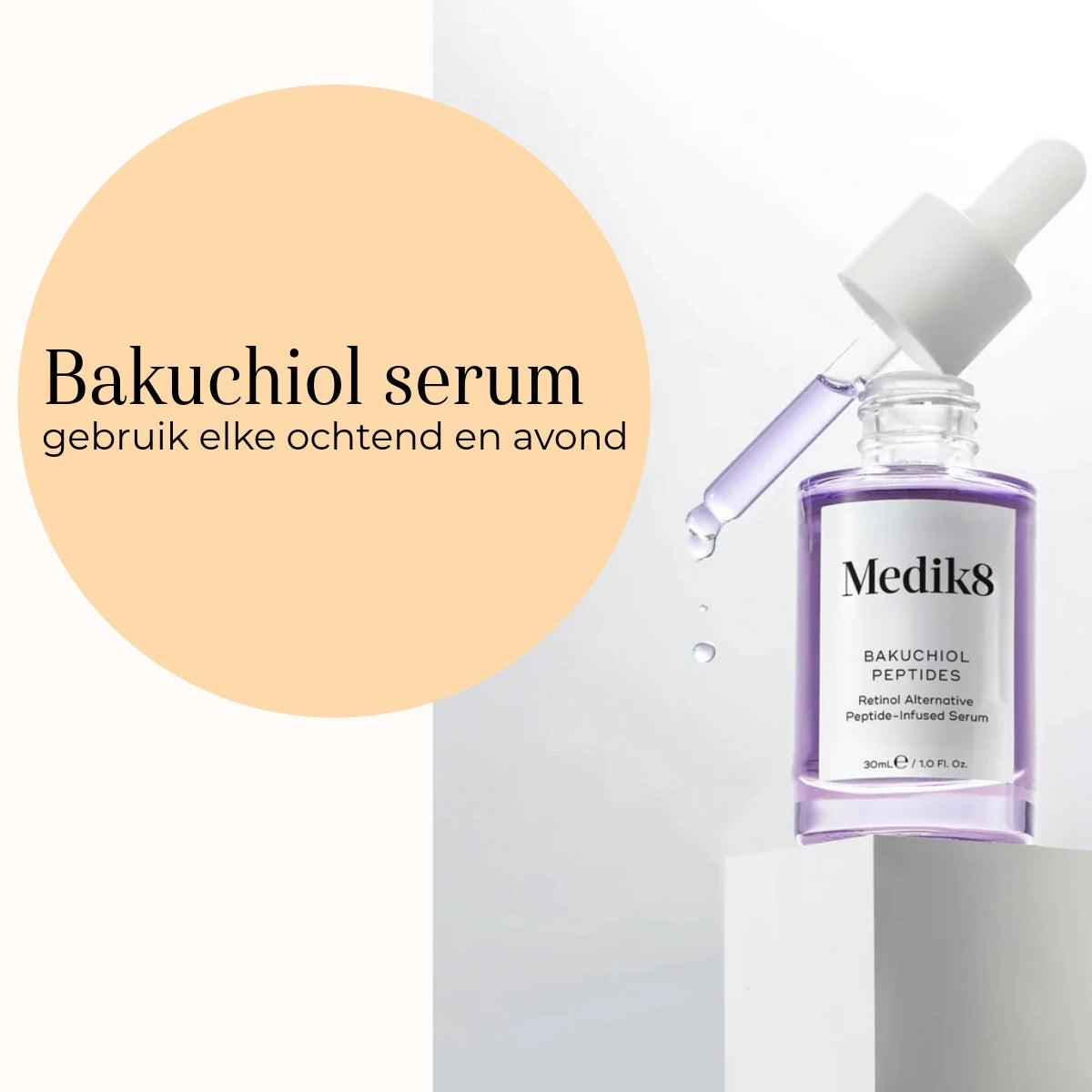Medik8 Bakuchiol Peptides 30ml siero al bakuchiol per mattina e sera