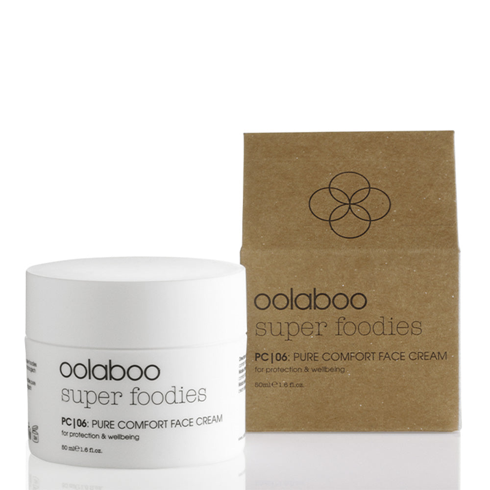 Oolaboo Super Foodies Pure Comfort Face Cream vasetto 50ml con confezione