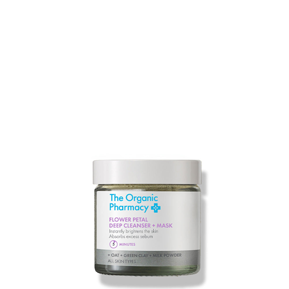 The Organic Pharmacy Detergente viso & Maschera ai petali di fiori 40ml