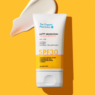 The Organic Pharmacy UV365 Protection Ageing SPF30 40ml. textuur