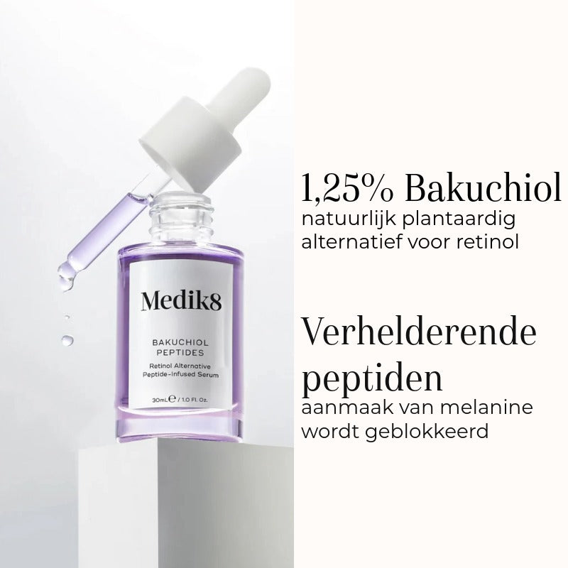 Medik8 Bakuchiol Peptides 30ml 1,25% bakuchiol en verhelderende peptiden