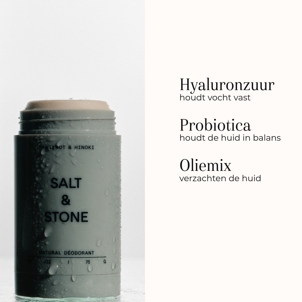 Natural Deodorant Gel - Bergamot & Hinoki Sensitive 75gr ingredienti