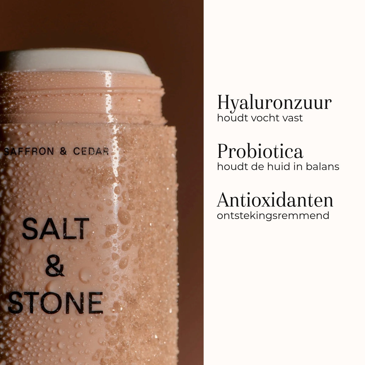 Natural Deodorant Saffron & Cedar 75gr ingredienti