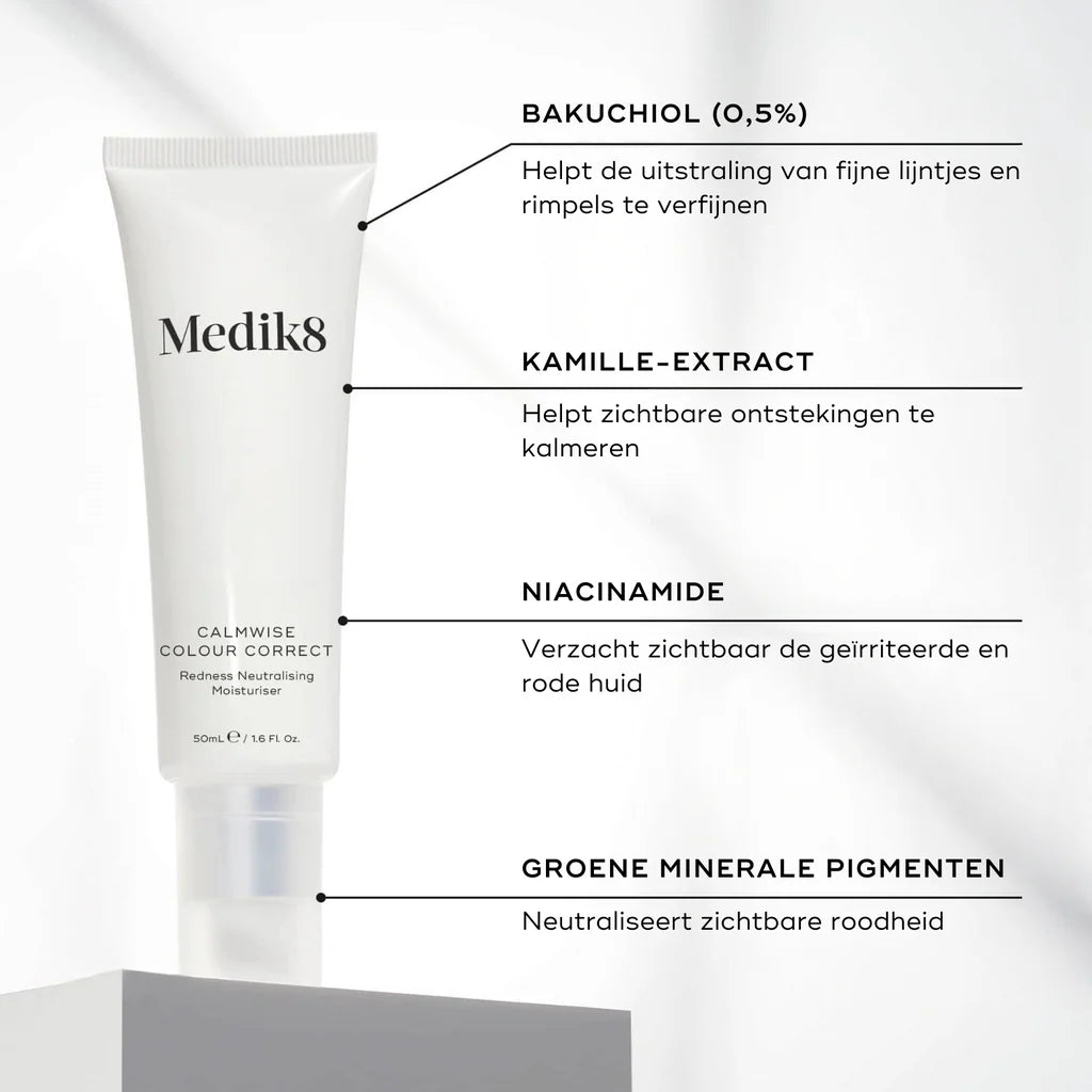 Medik8 Calmwise Colour Correct 50ml ingredienti bakuchiol e niacinamide
