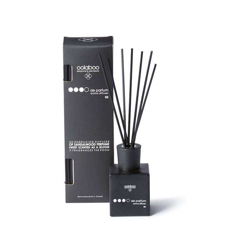 Oolaboo OOOO de Parfum Diffuser Sandalwood 150ml diffusore con bastoncini e scatola
