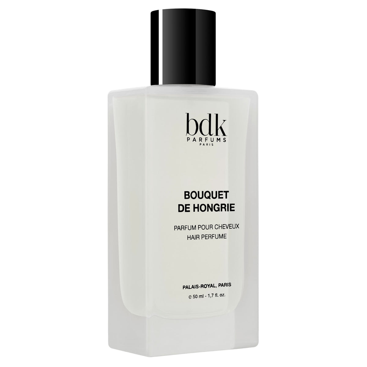 BDK Parfums Hair Perfume Bouquet de Hongrie flacone vista frontale obliqua