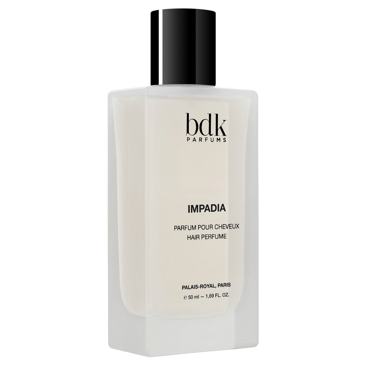 BDK Parfums Hair Perfume Impadia flacone vista frontale obliqua