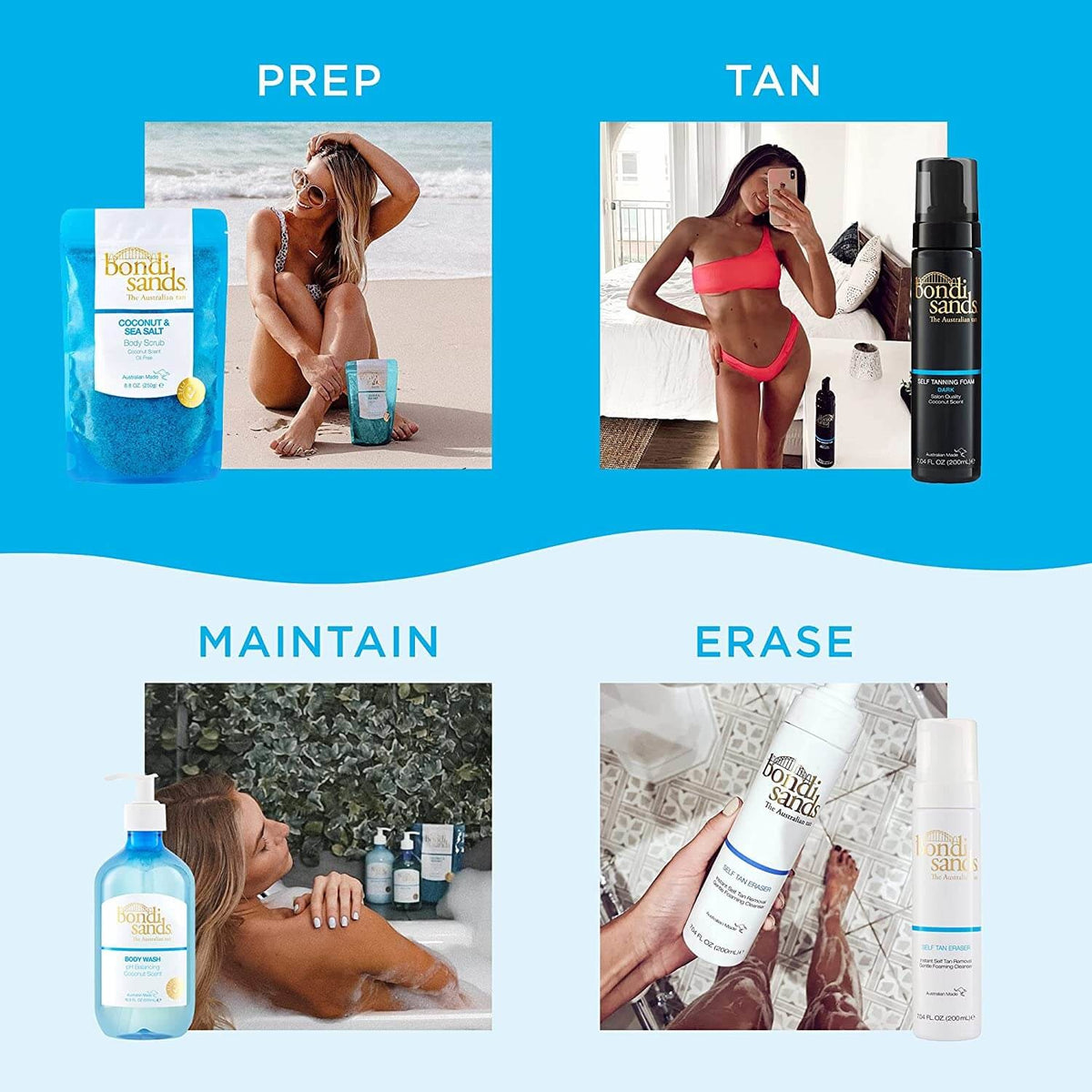 Bondi Sands Body Wash Coconut ambiente