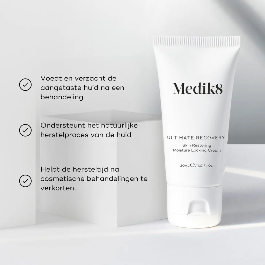 Medik8 Ultimate Recovery 30ml tubo con benefici
