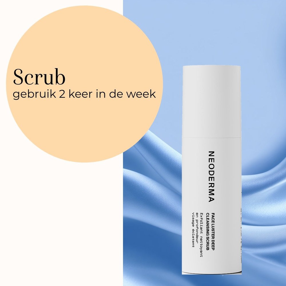 Neoderma Face Luster Deep Cleansing Scrub gebruiksadvies