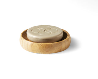 Oolaboo Bamboo Shampoo Bar Dish con shampoo bar all'interno