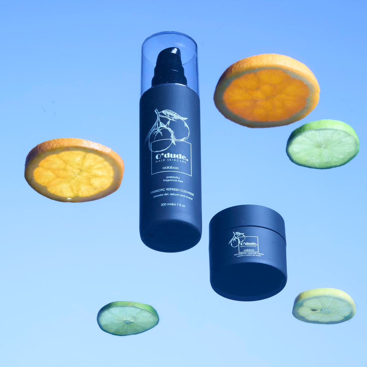 Oolaboo O'Dude Prebiotic-Refresh Cleanser con fette di agrumi