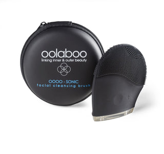 Oolaboo OOOO Sonic Facial Cleansing Brush + Storage Case con custodia