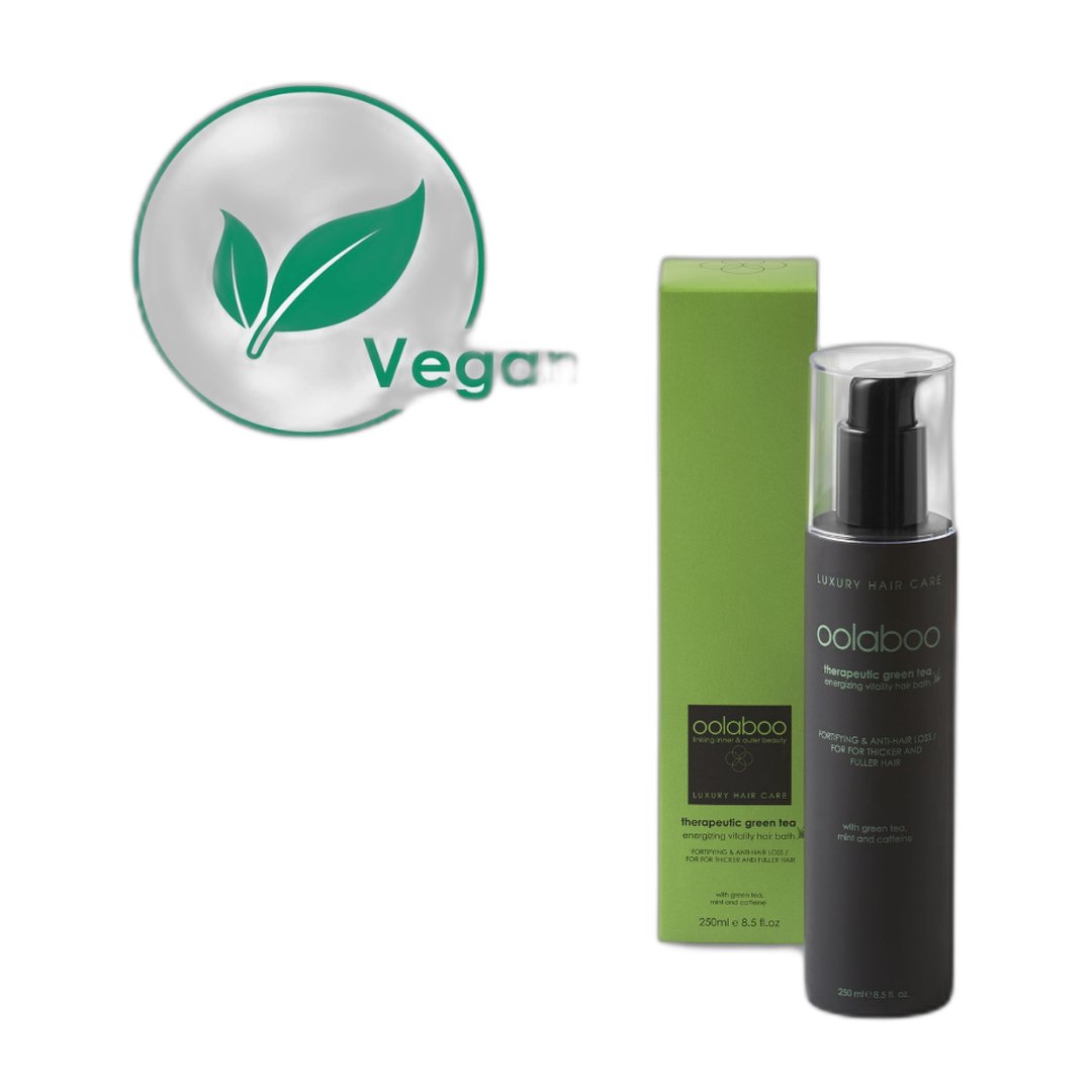 Oolaboo Therapeutic Green Tea Energizing Vitality flacone con confezione, vegan