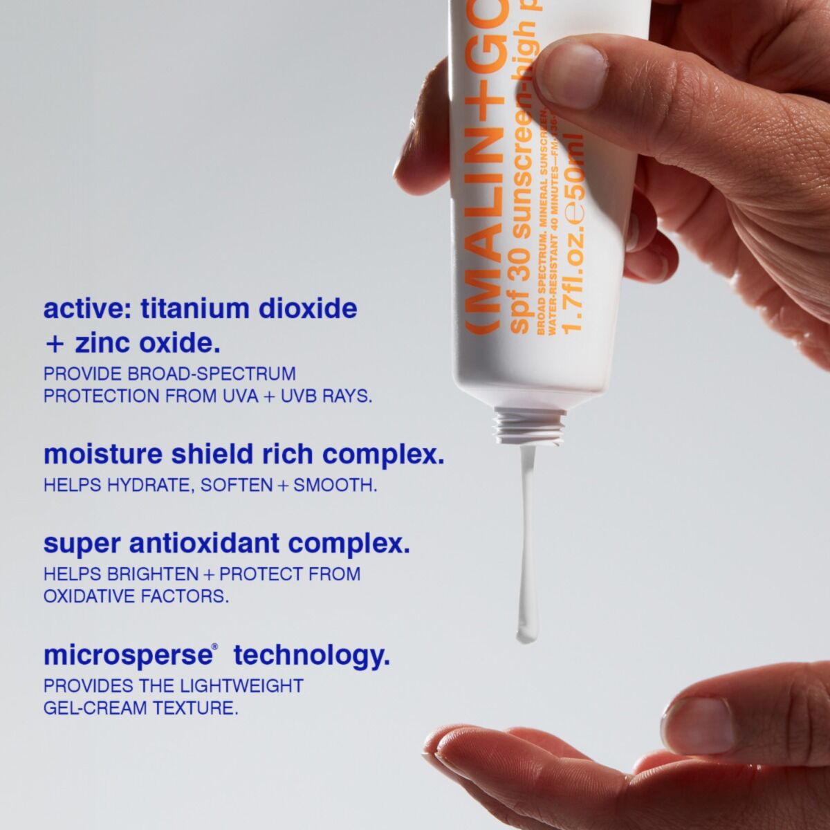 SPF 30 High Protection Moisturizer 50ml | Malin+Goetz